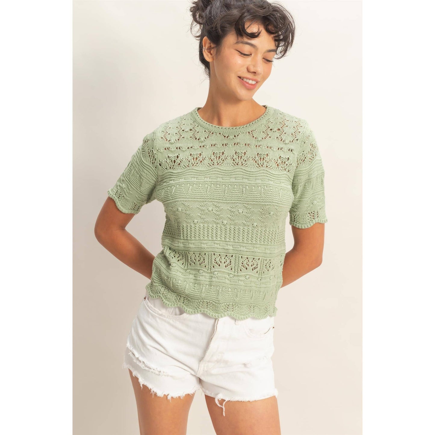 Textured Knit Top