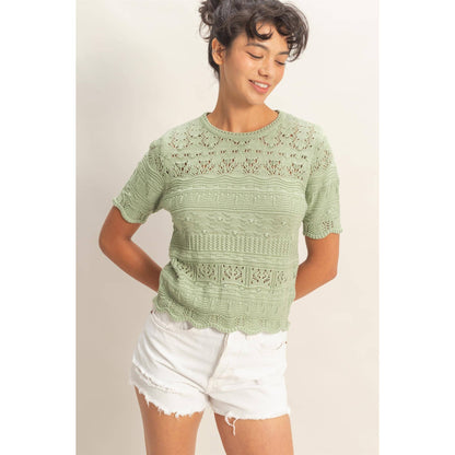 Textured Knit Top