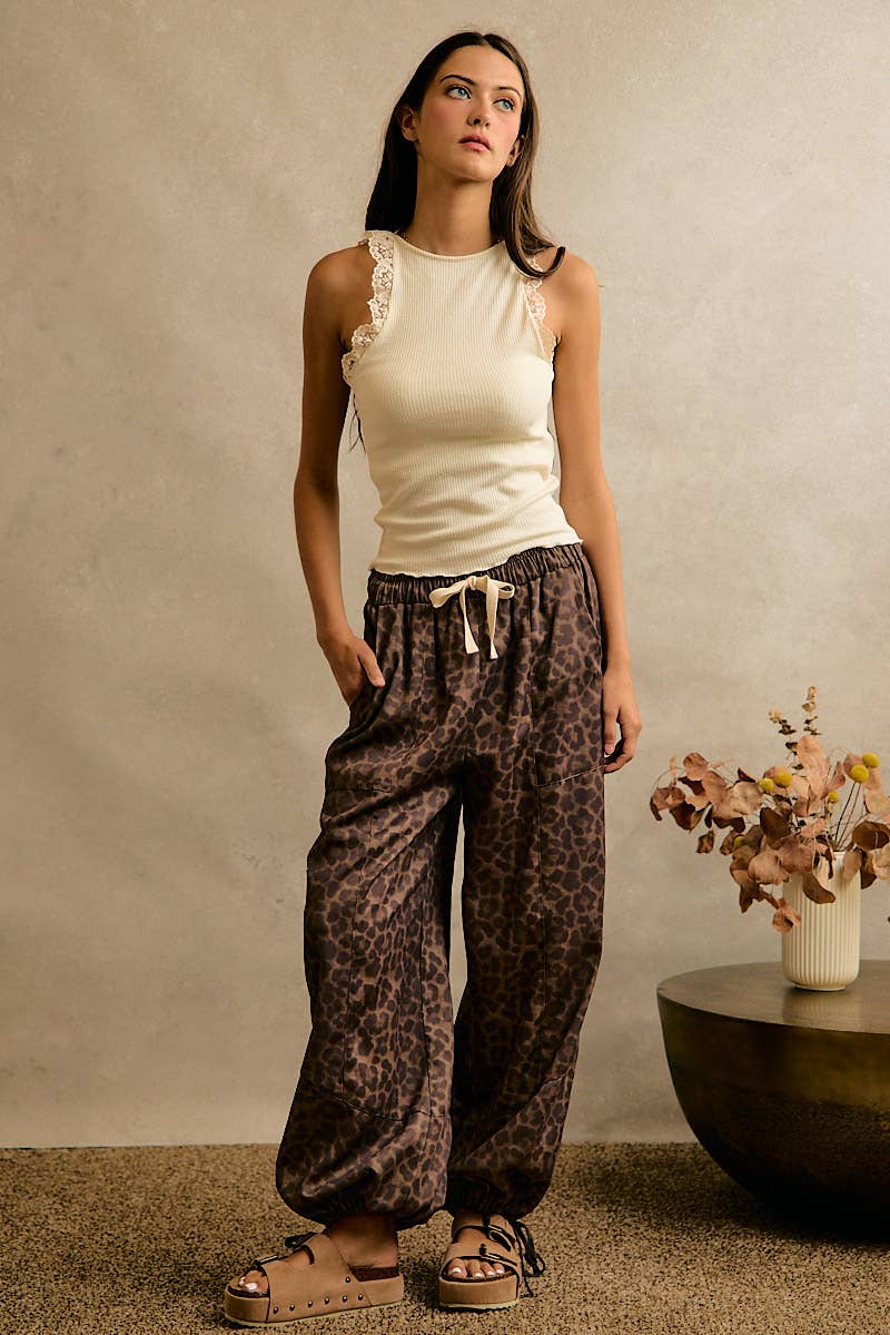 LEOPARD BALLOON PANTS