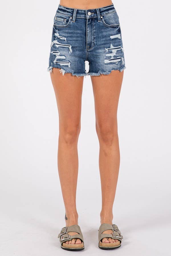 Petra HIGH RISE PATCHED SHORTS