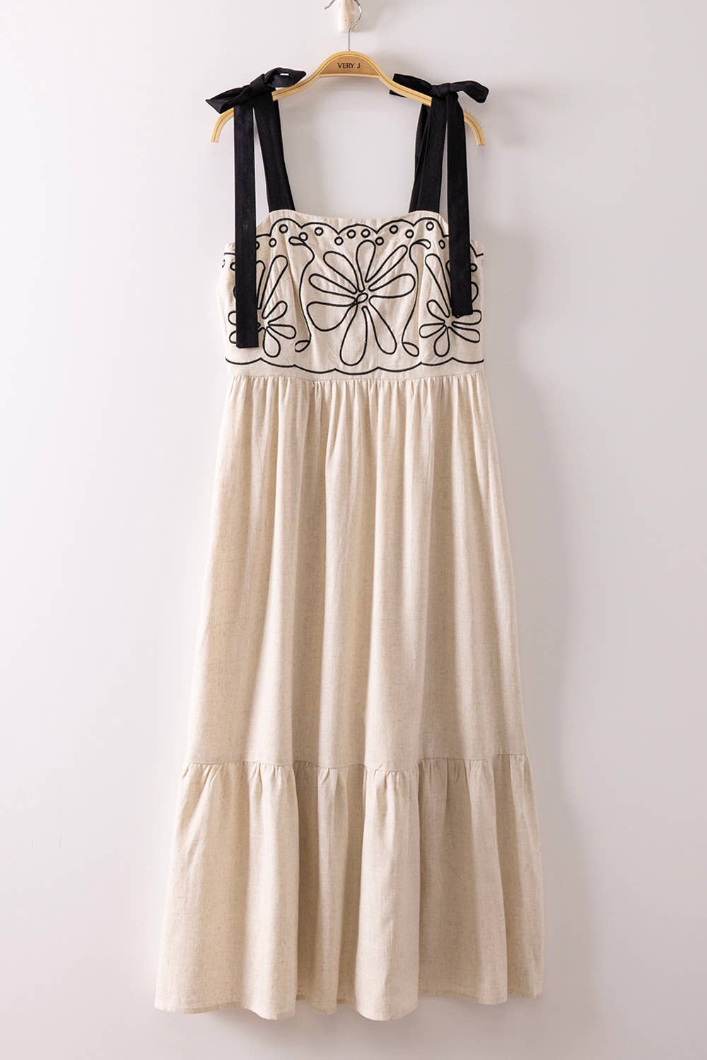 Embroidery Midi Dress