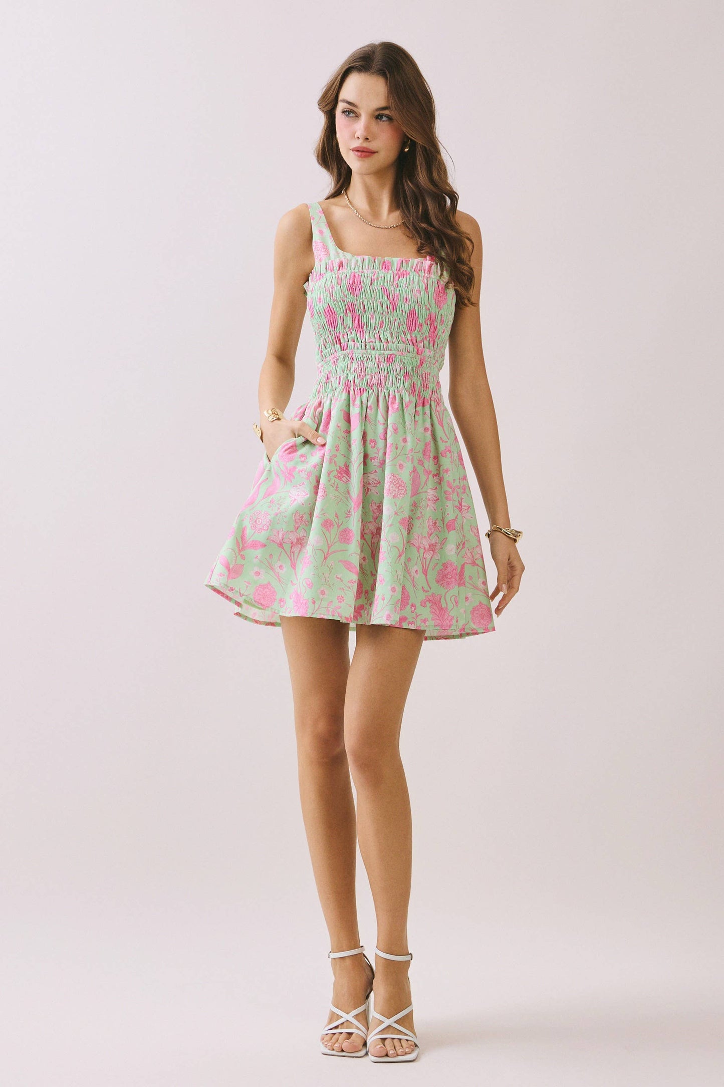Floral Smocked Dress