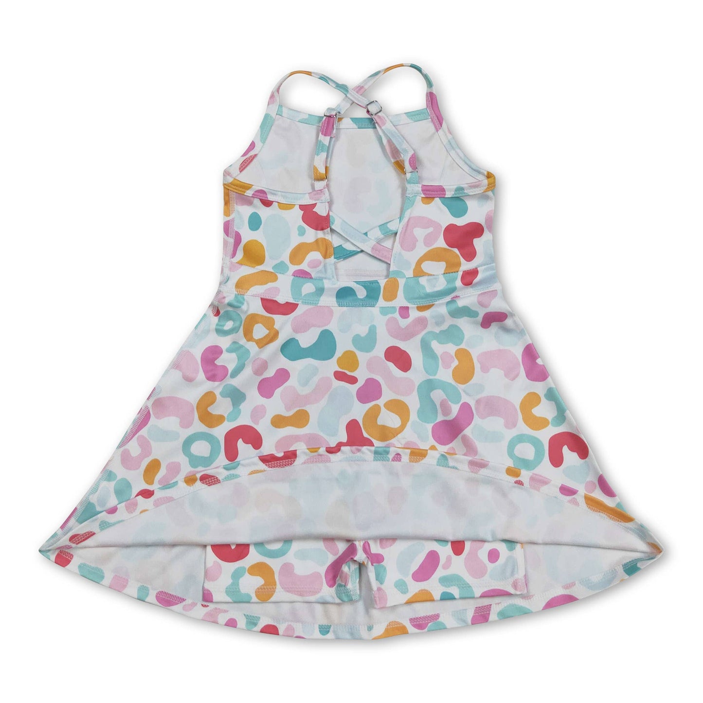 Leopard girls athletic dresses