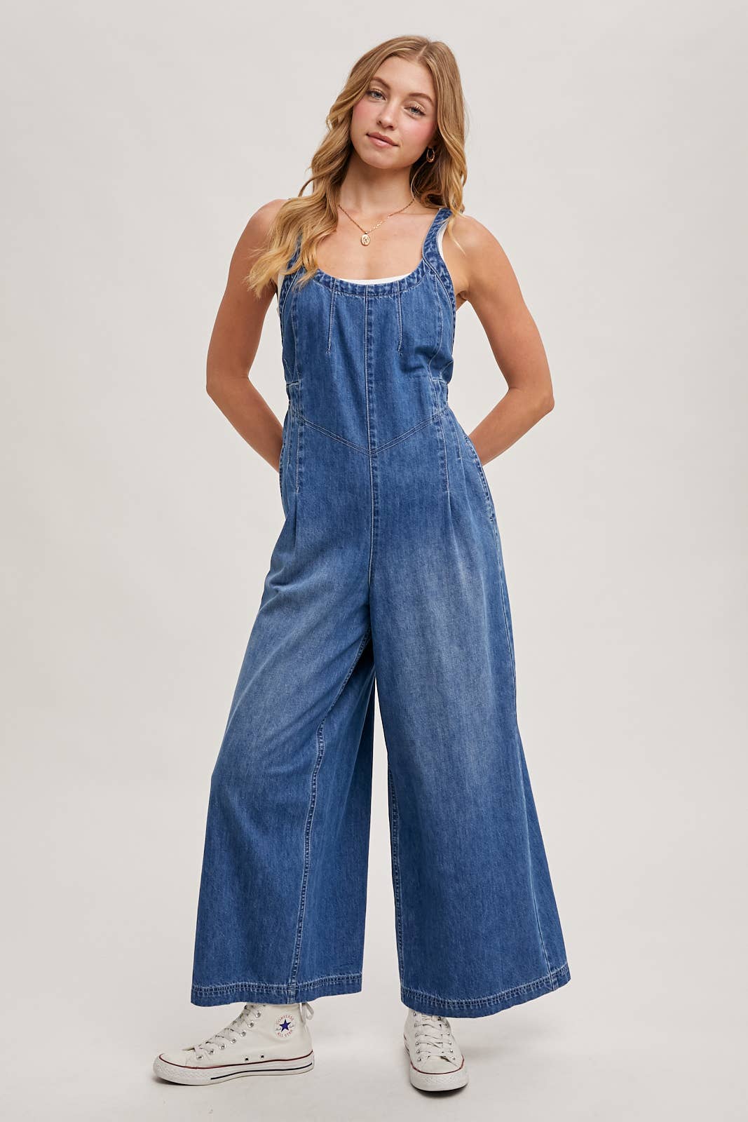 DENIM OVERALL JUMPSUIT