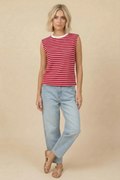 Striped Sleeveless Tank