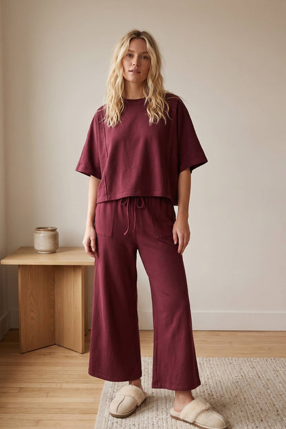 Boxy Top & Wide Pant Set