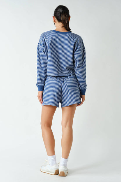 Boardwalk Stripe Crewneck Set
