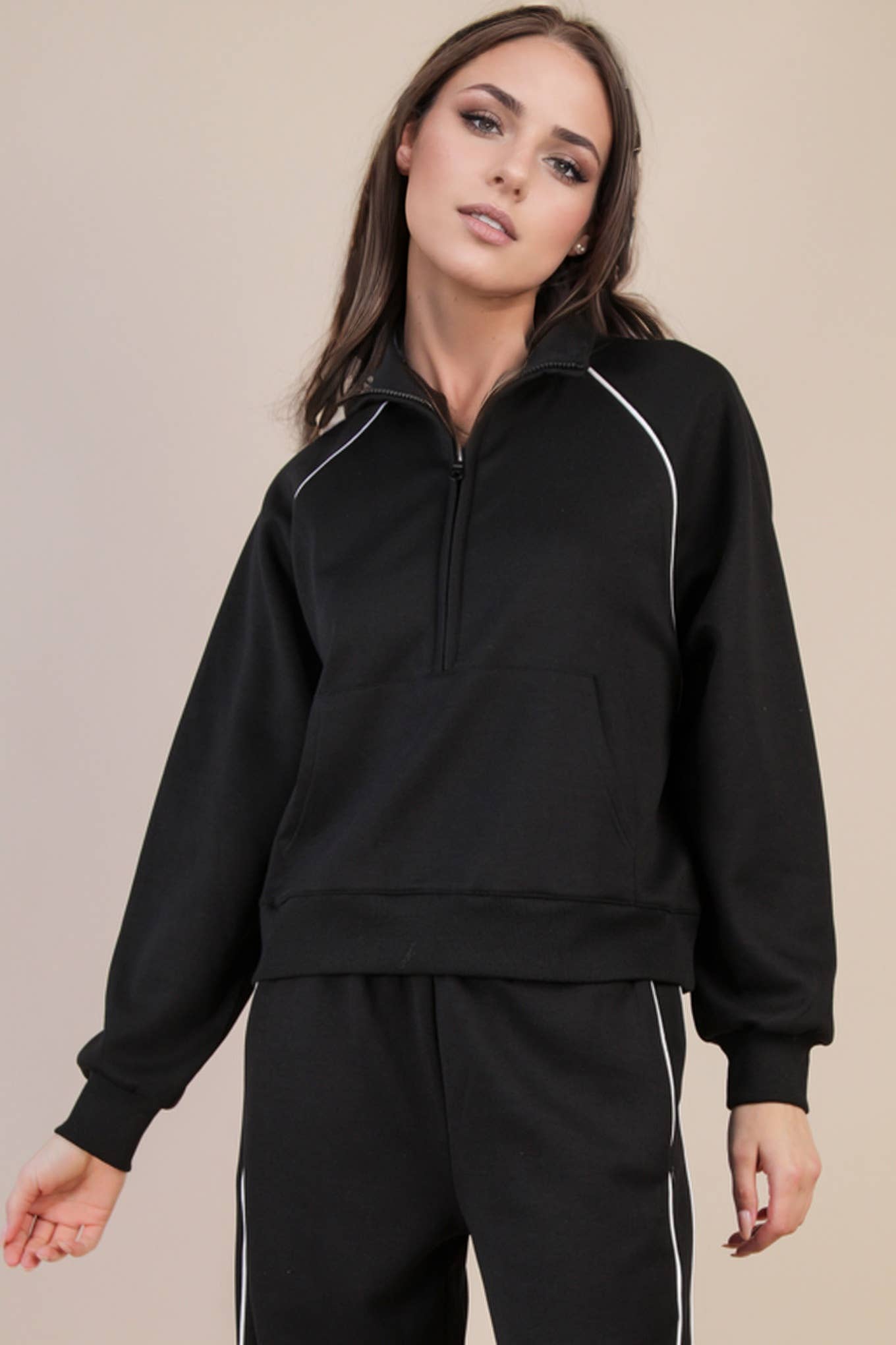 Half Zip Scuba Pullover