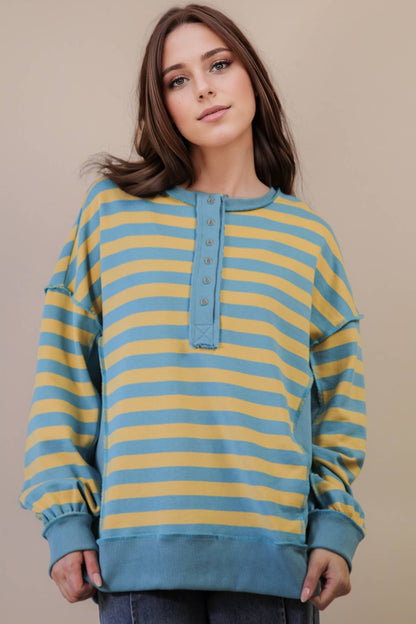 Oversized Striped Top