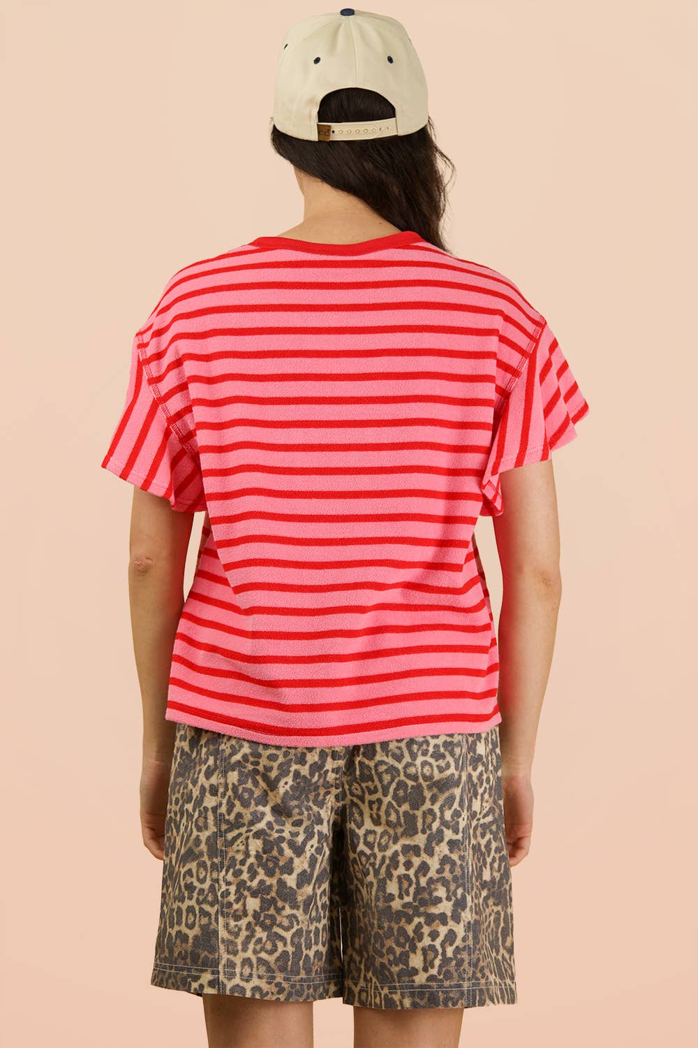 Oversized Casual Stripe Knit Top