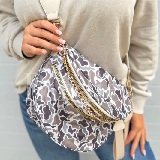 Duck Camo Bum Bag Crossbody