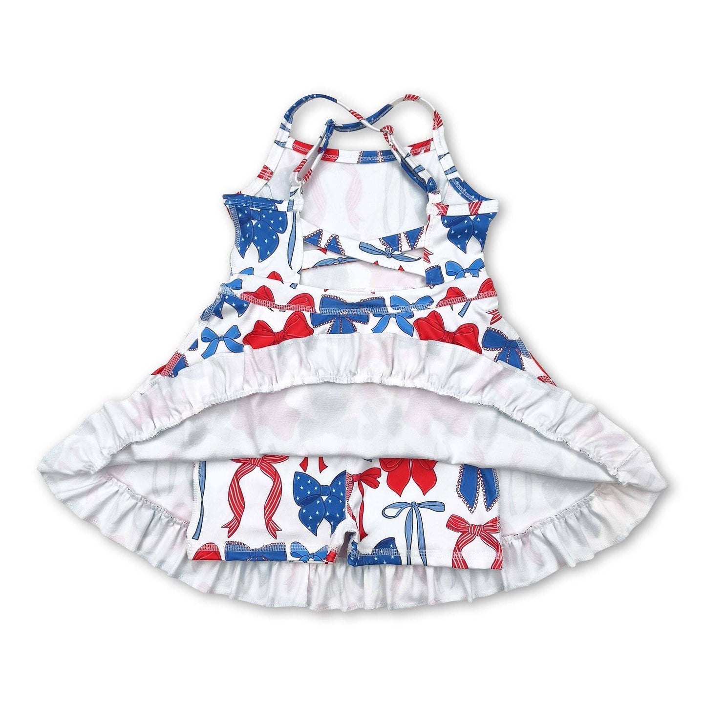 girls 4th of july athletic dress