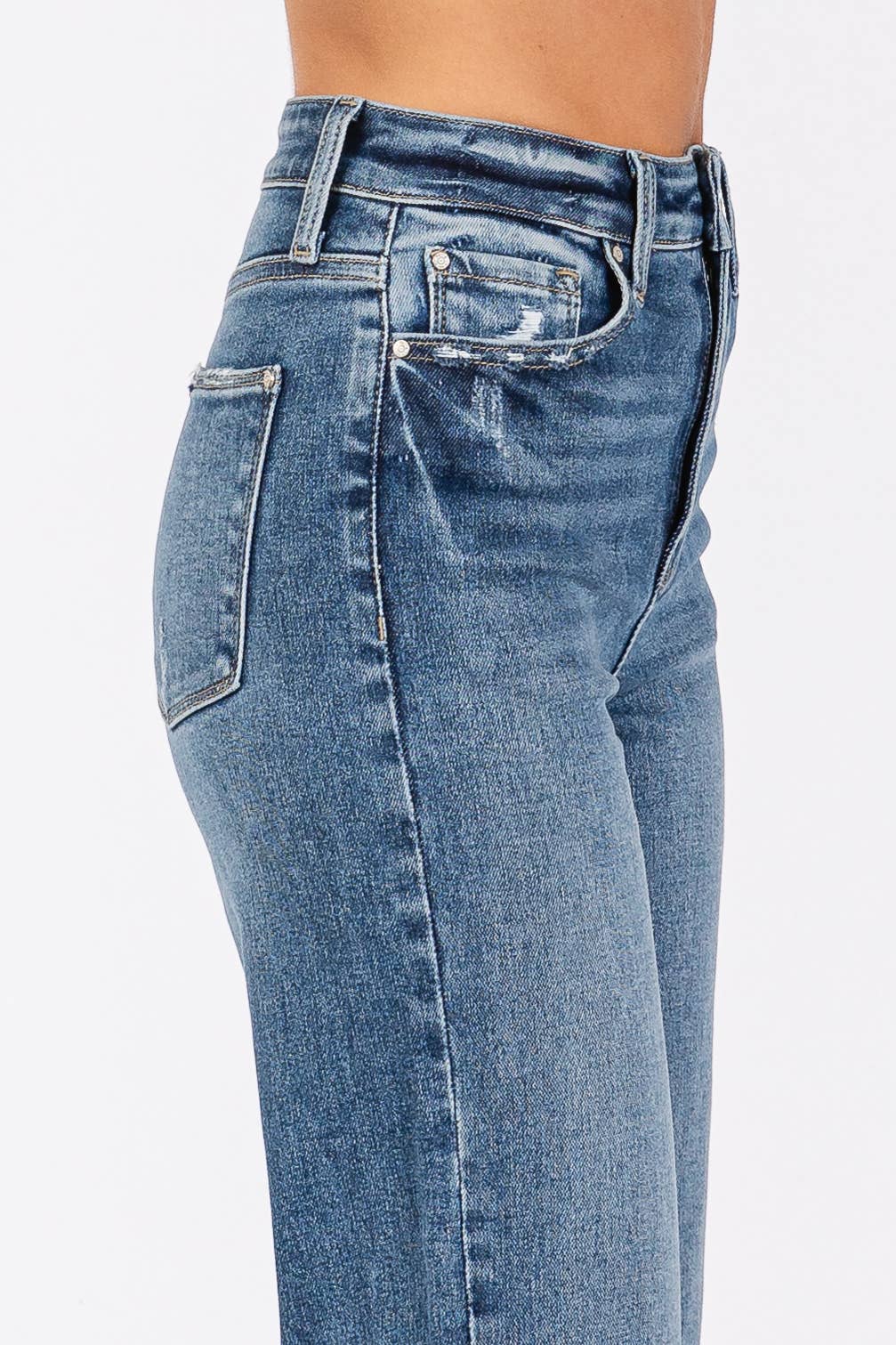 Petra Straight Cropped Cuff Jean