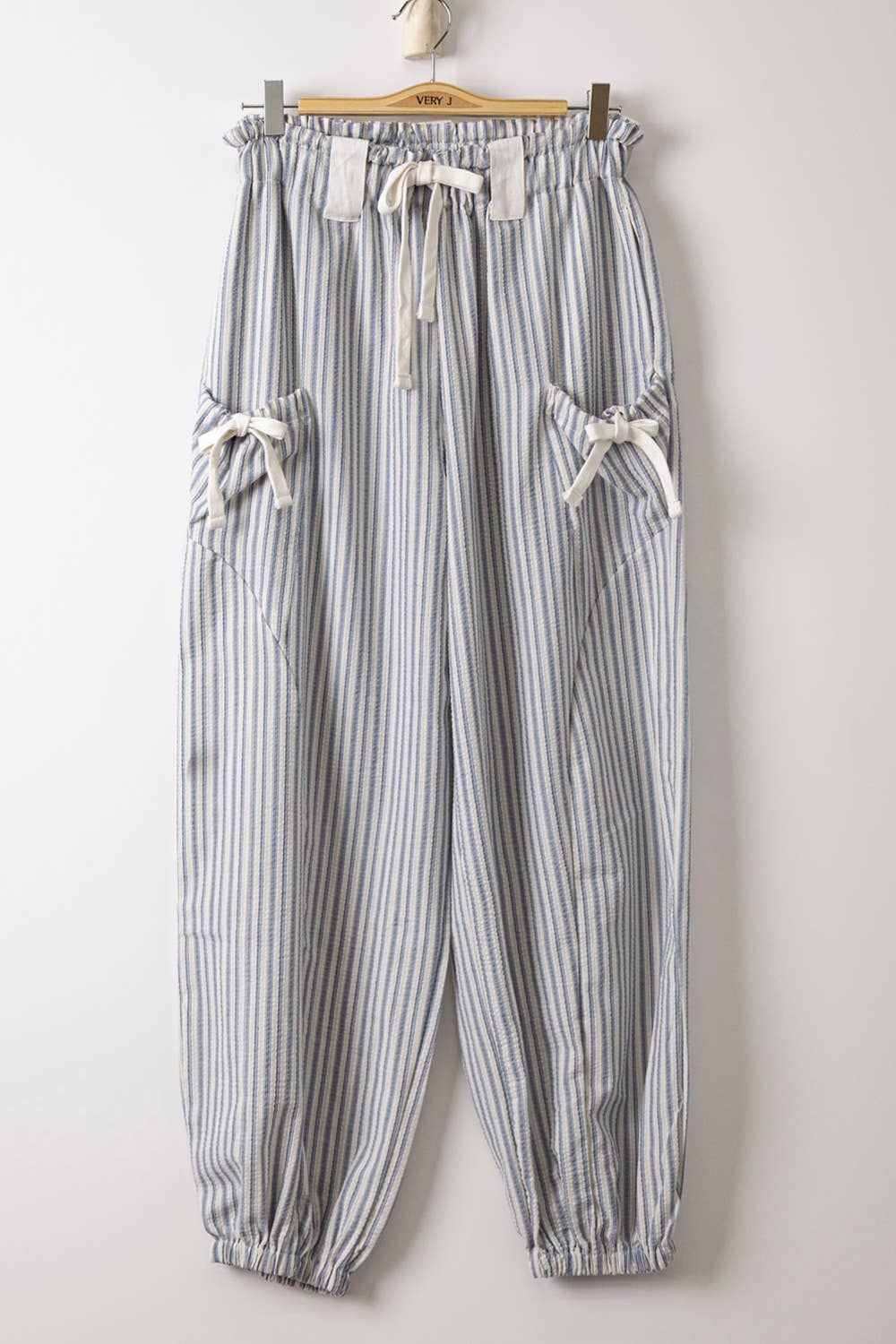 Bow Stripe Woven Pants