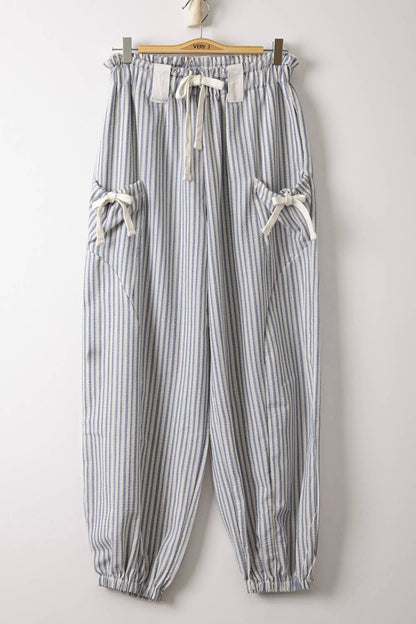 Bow Stripe Woven Pants