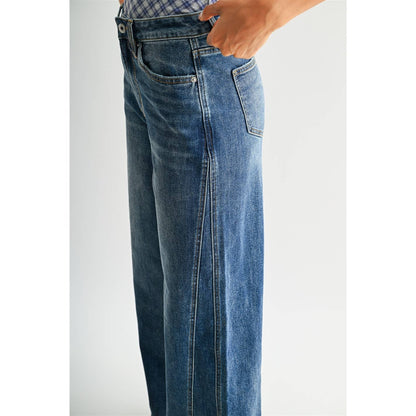 HIGH-RISE WIDE PANEL JEANS