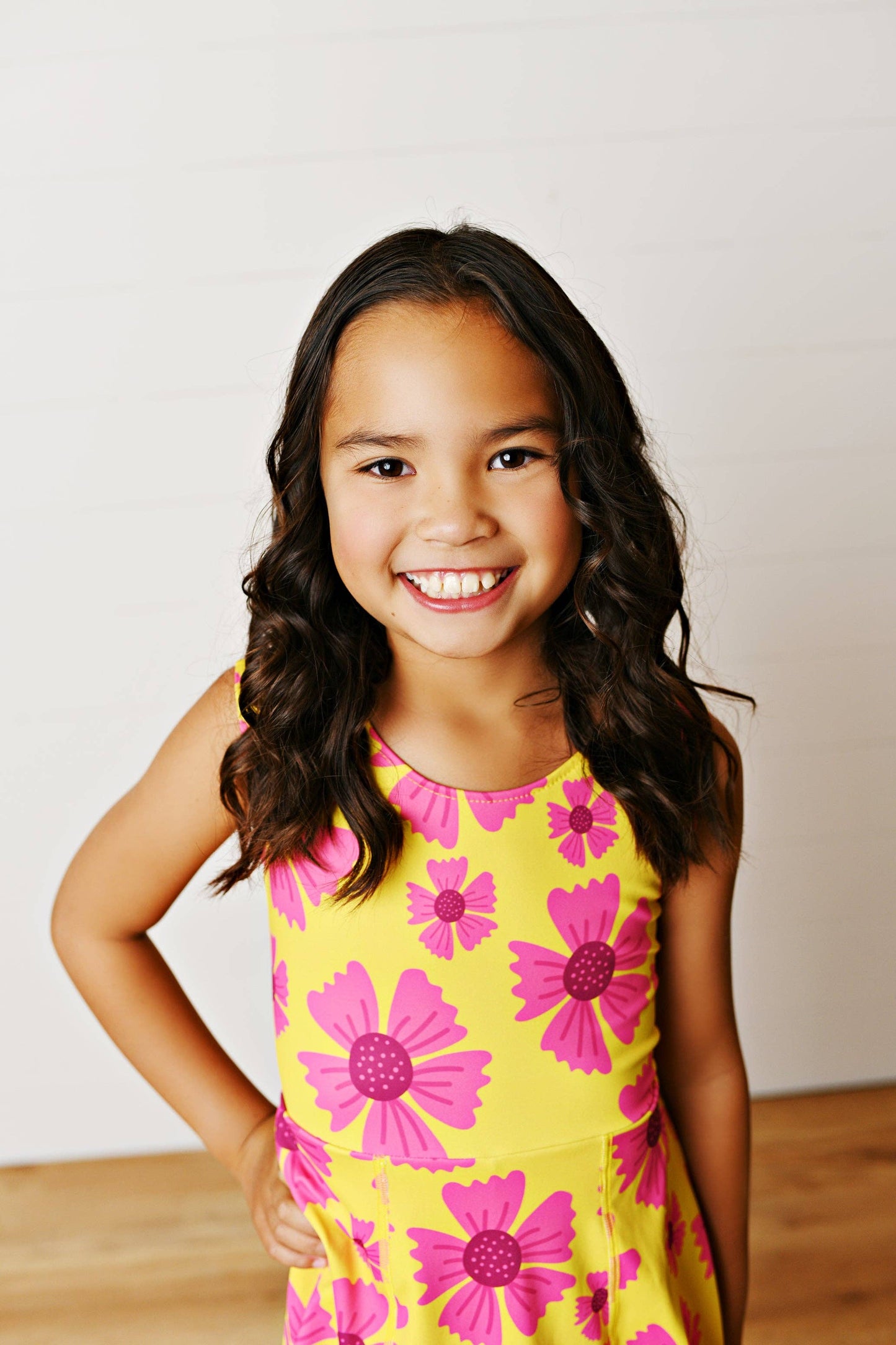 Girls Flower Athletic Dress
