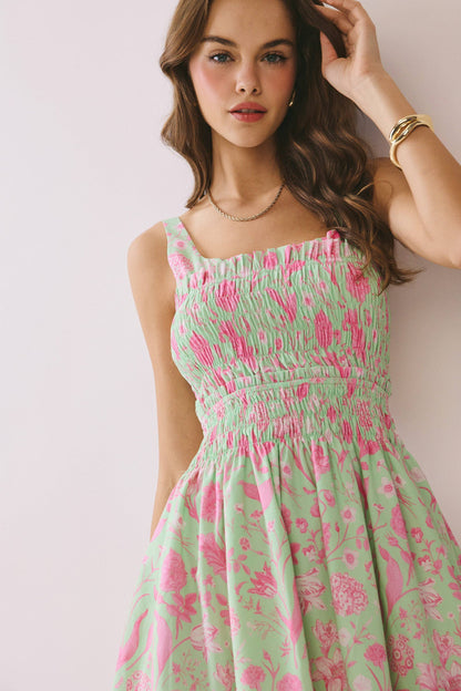 Floral Smocked Dress