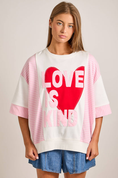 Love Is Kind Heart Top