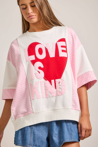 Love Is Kind Heart Top
