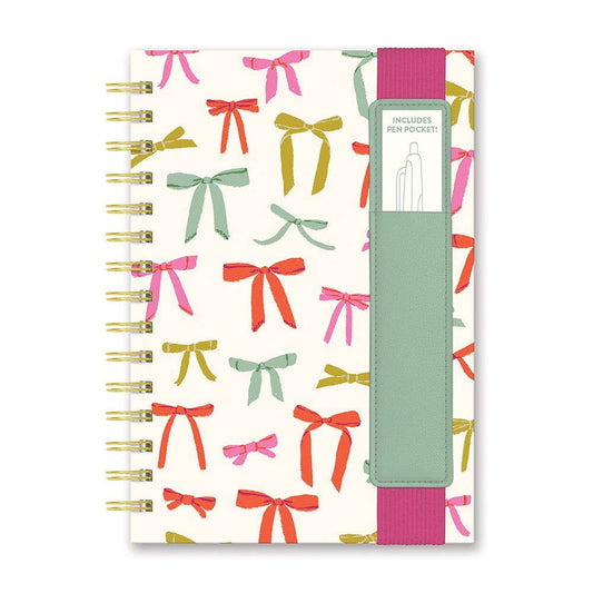 Bow Notebook w Pen Pocket