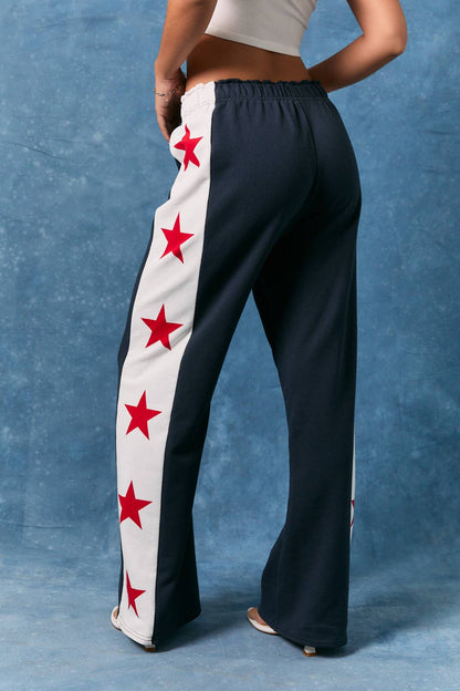 STARS WIDE LEG PANTS