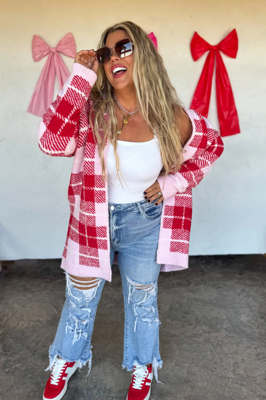 Plaid Cloud Cardigan