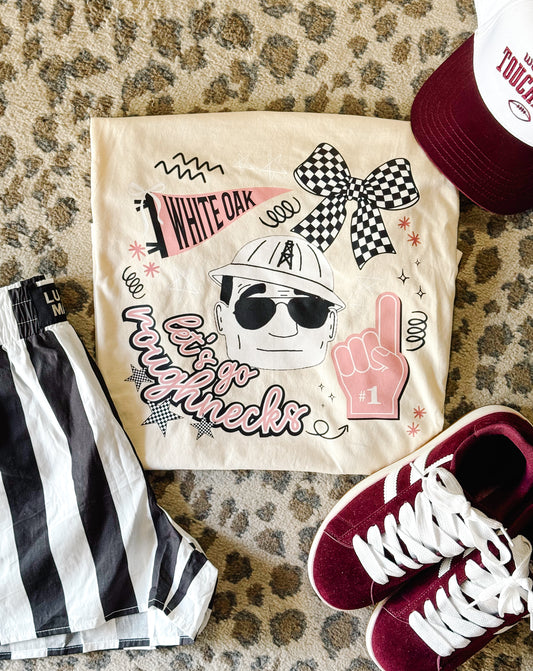 Checkered Bow Roughneck Tee