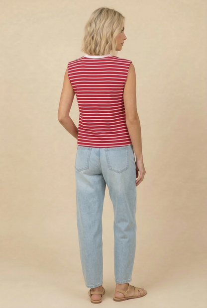 Striped Sleeveless Tank