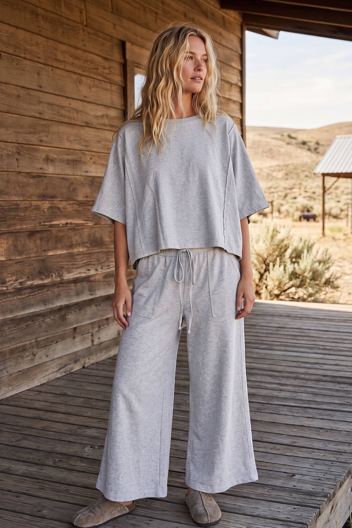 Boxy Top & Wide Pant Set