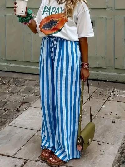 Flowy Striped Pants