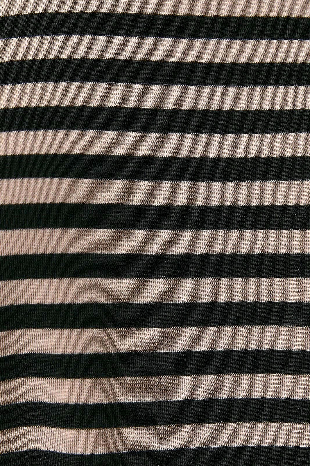 SHORT SLEEVE ROUND NECK OVERSIZED STRIPE T-SHIRT