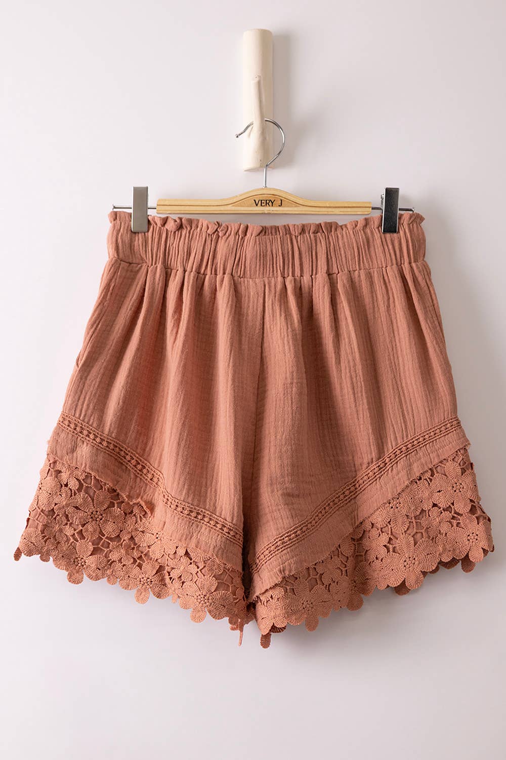 Lace Linen Shorts