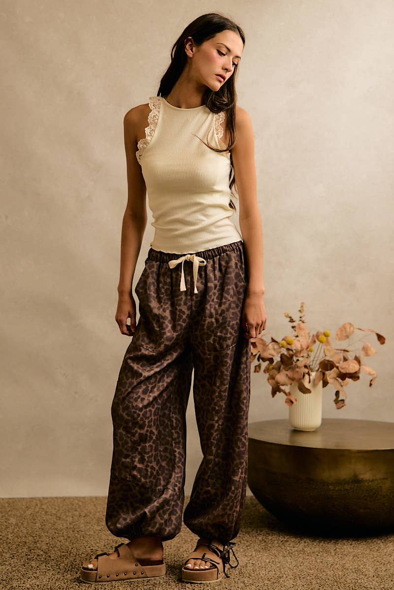 LEOPARD BALLOON PANTS