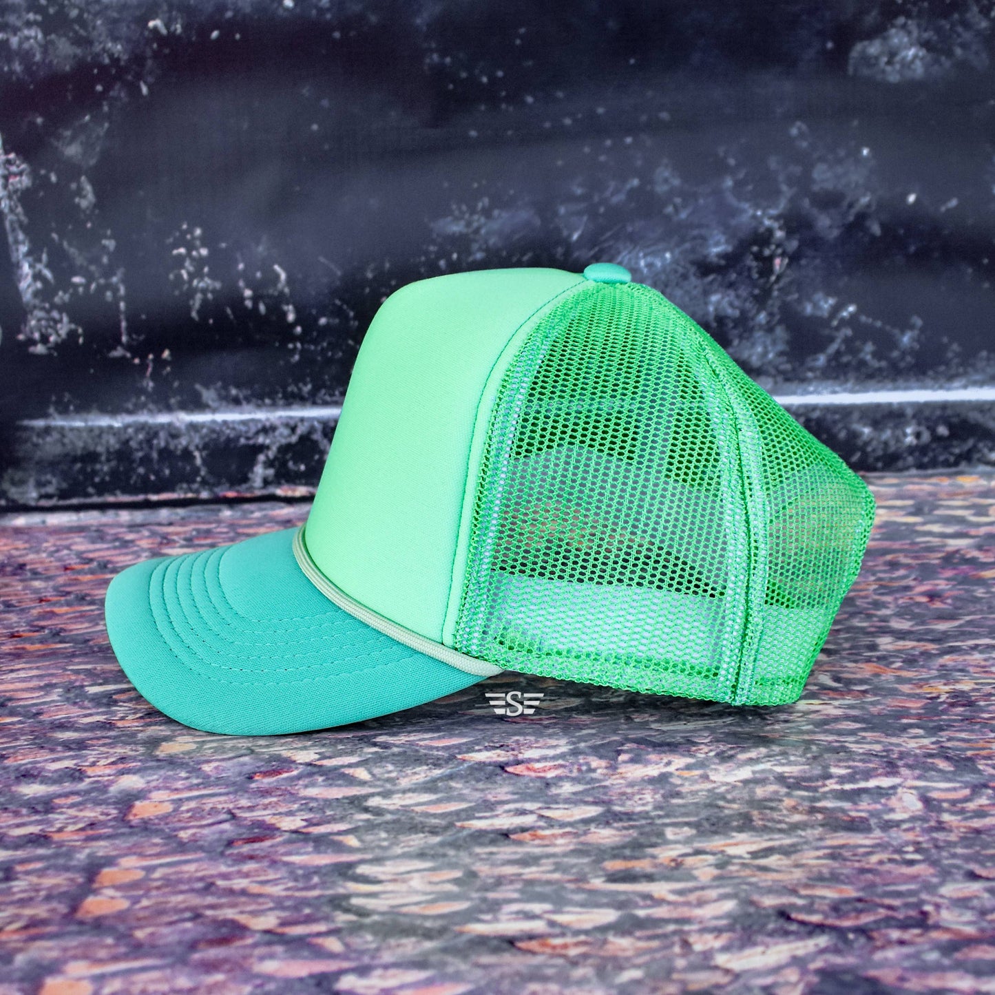 Tri Color Mesh Trucker Cap