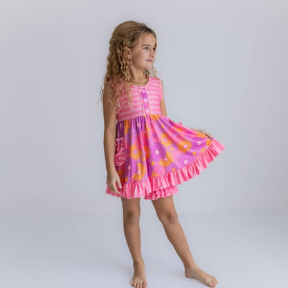 Kids Pink Retro Daisy Set