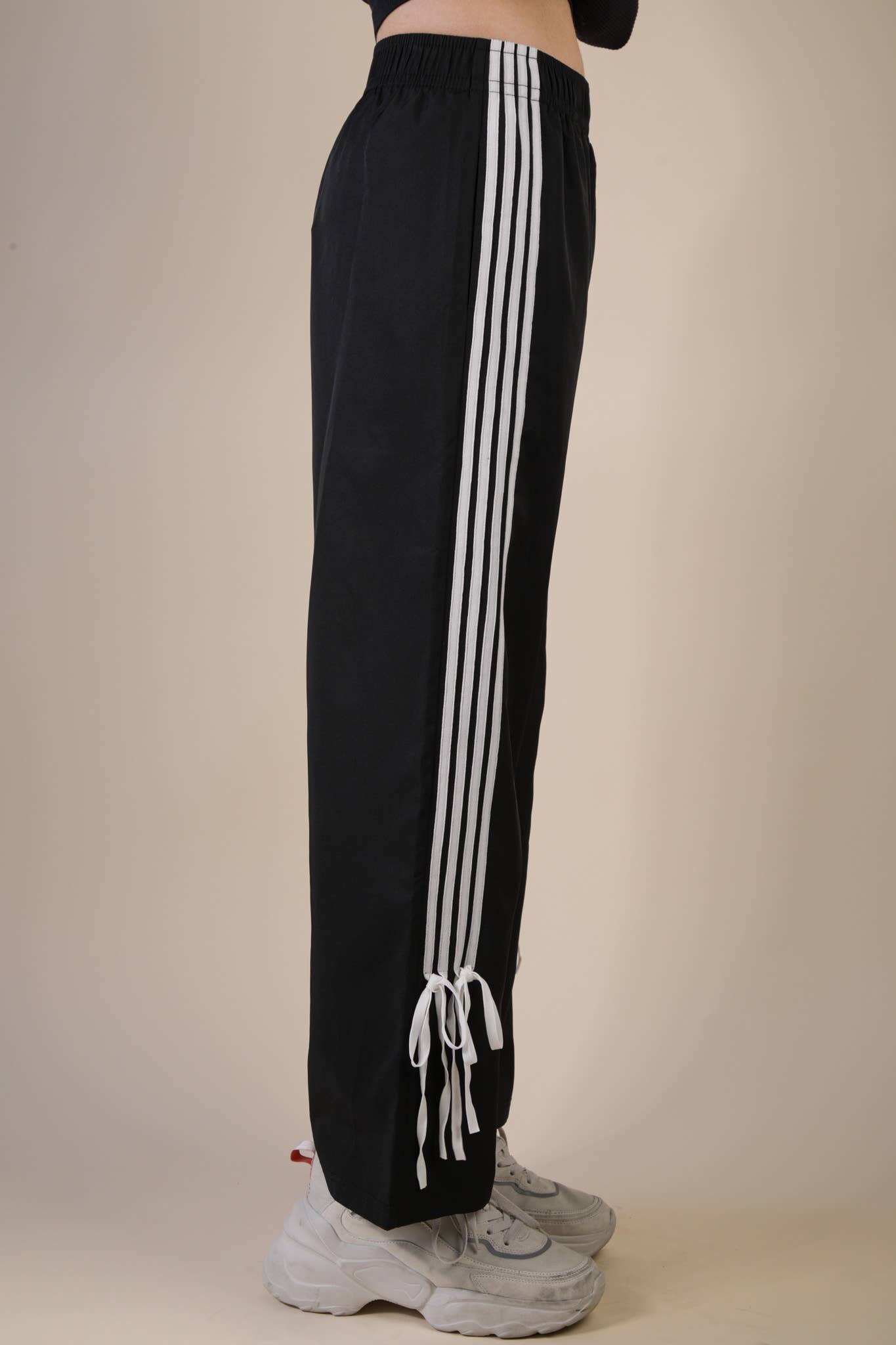 Side Ribbon Jersey Pants