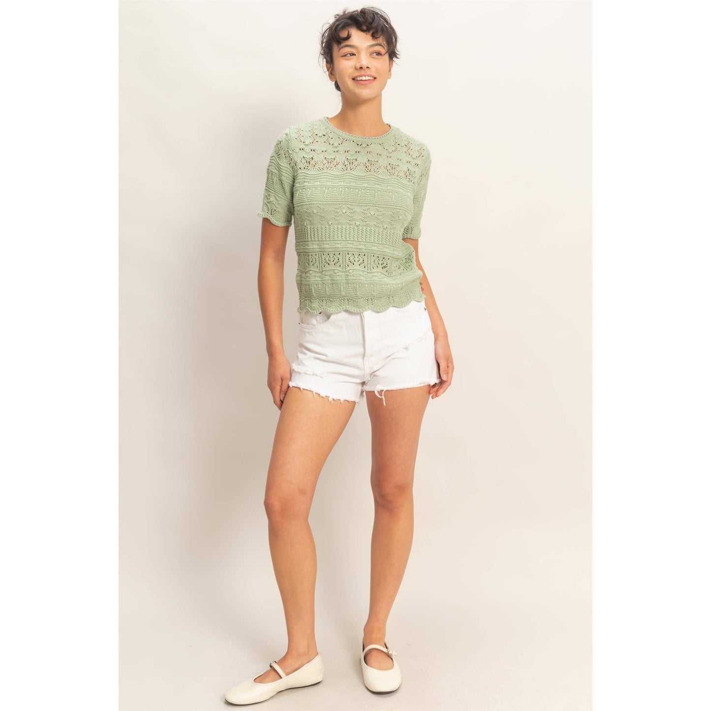 Textured Knit Top