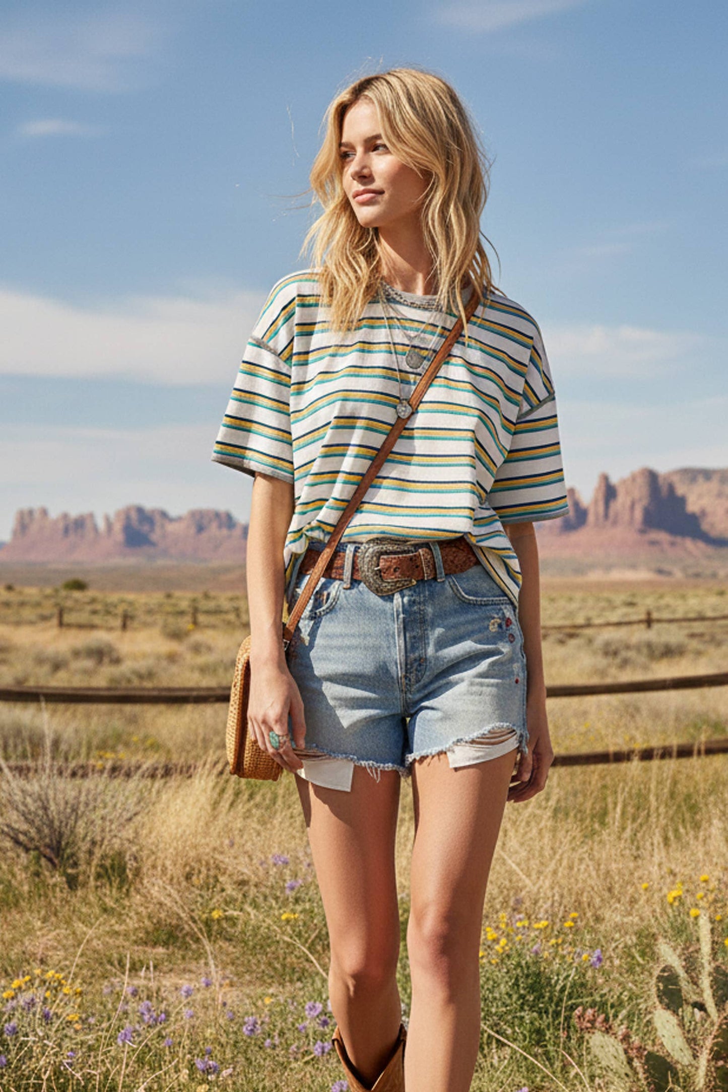 Striped Oversized Relaxed Top