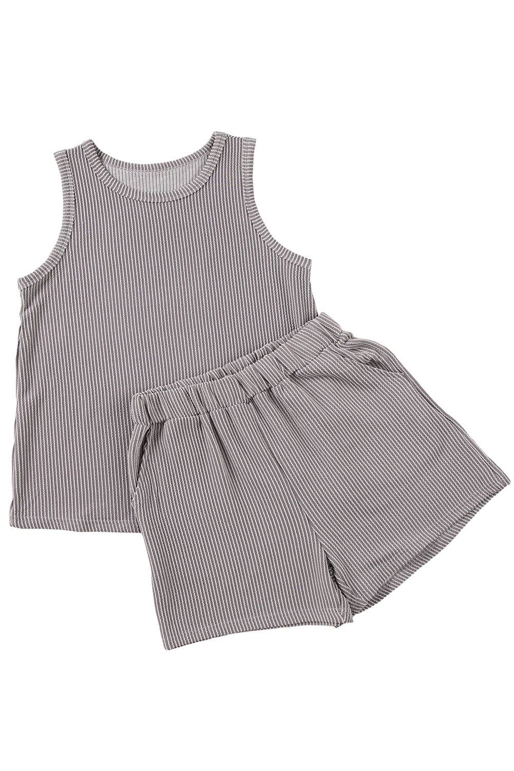 Corded Top and Shorts Set