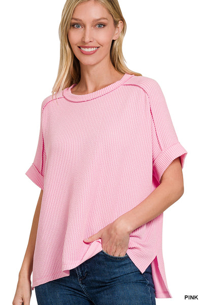 Lucy Basic Ribbed Top