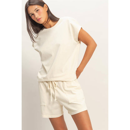 Sleeveless Shorts Set