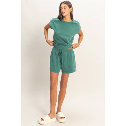 Sleeveless Shorts Set