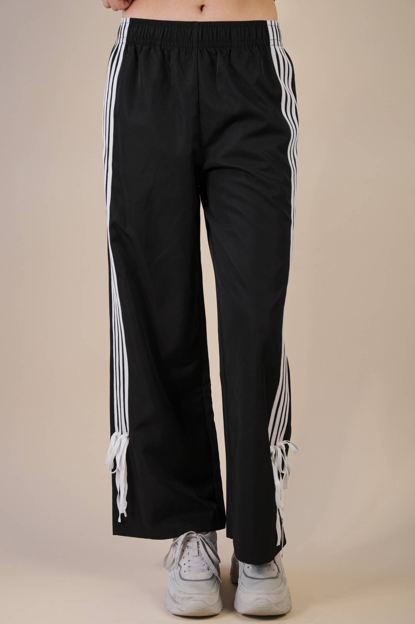 Side Ribbon Jersey Pants