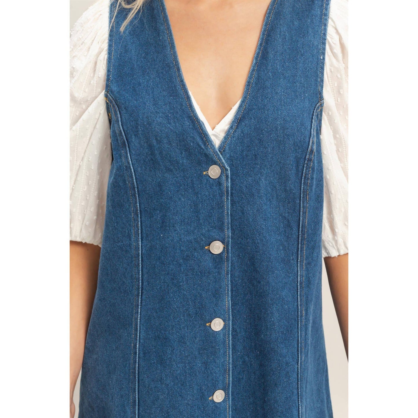 Button Down Denim Dress
