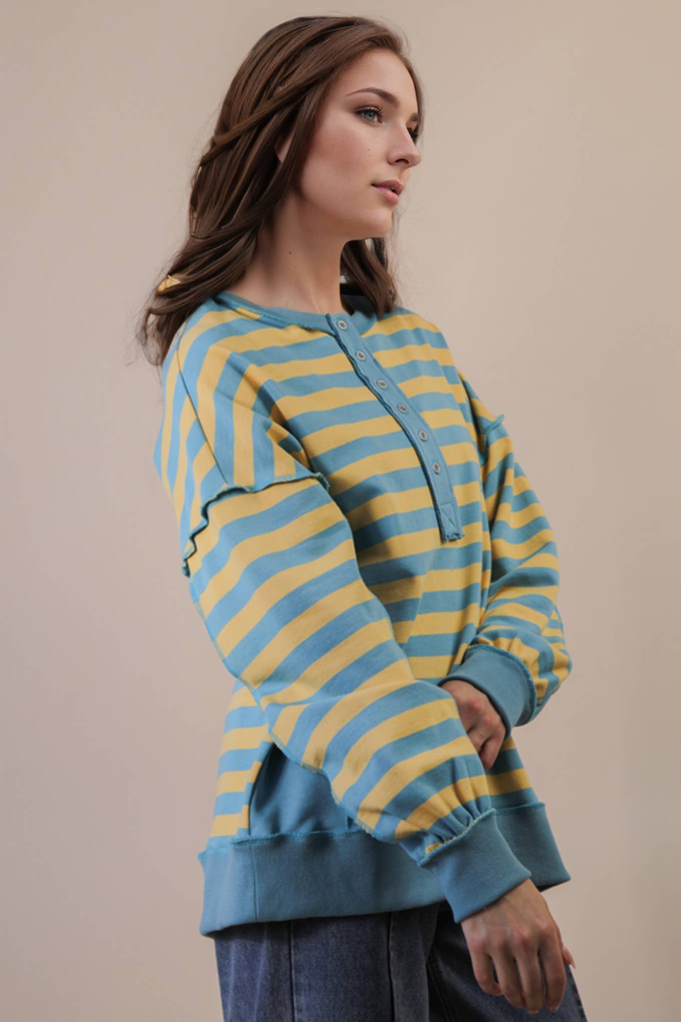 Oversized Striped Top