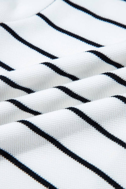 Striped Short Sleeve Pant Set