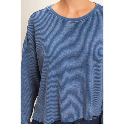 Waffle Open Back Top