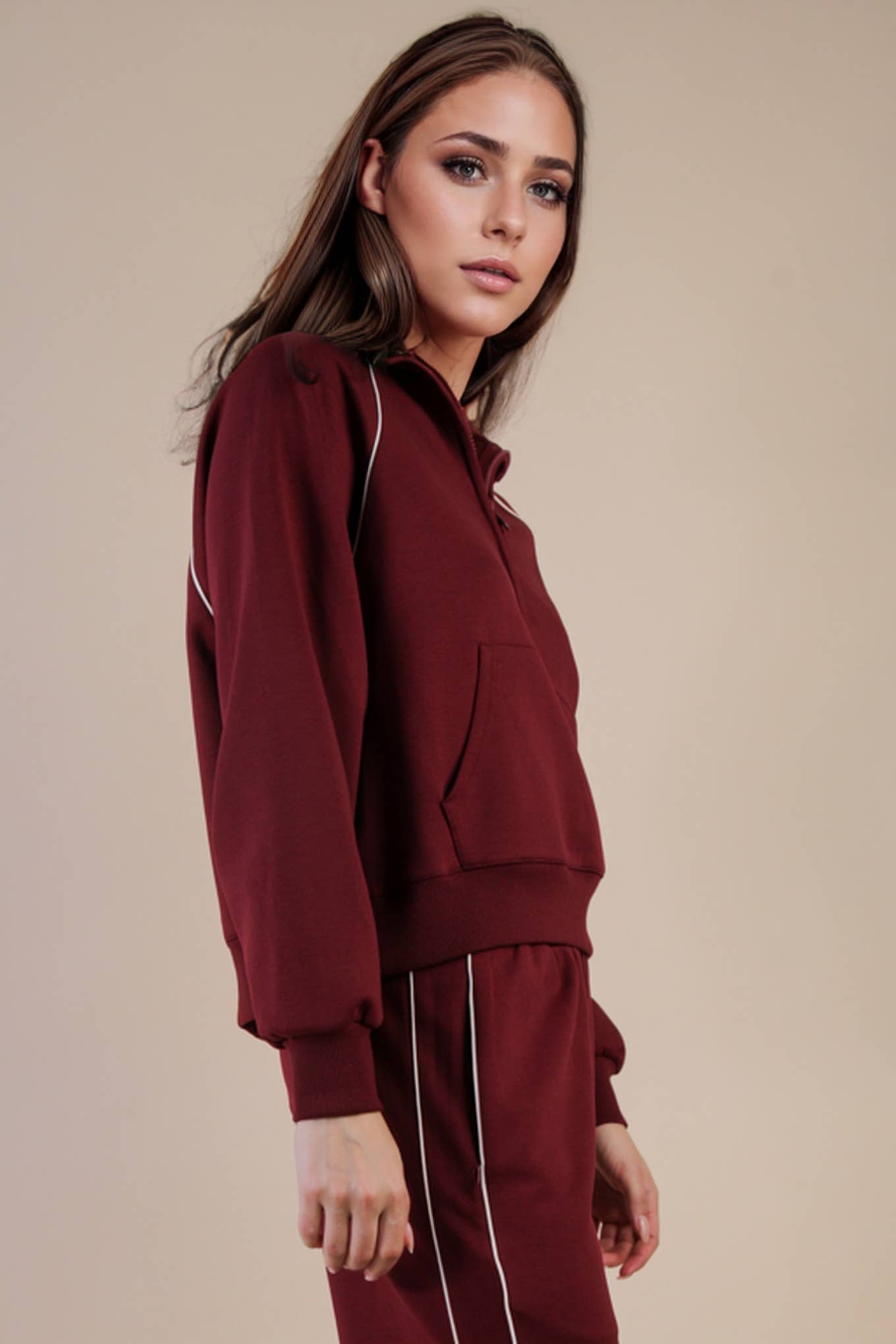 Half Zip Scuba Pullover