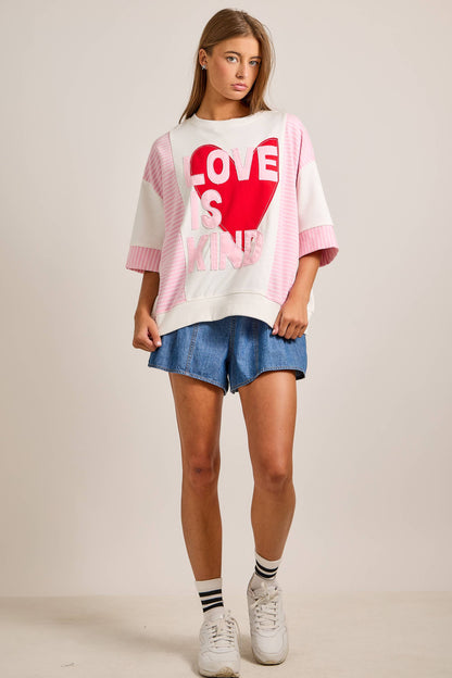 Love Is Kind Heart Top